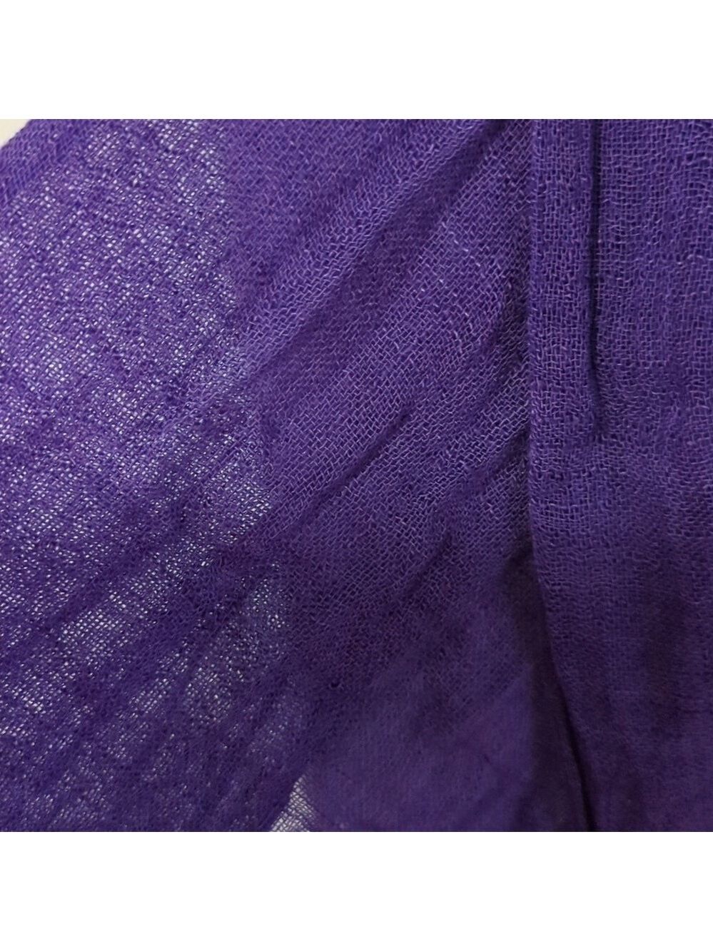 Amethyst Purple Gauze Shoulder Wrap Scarf Lightweight - Picture 6 of 7